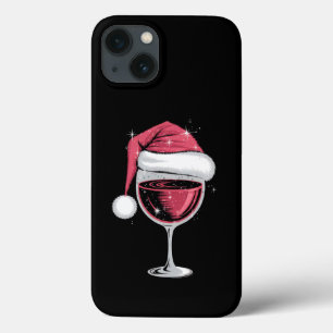 Rode Wijn Glas Kerst Grappige Kerstmis Xmas  iPhone 13 Hoesje