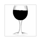 Rode wijn Glass Merlot Cabernet Malbec Winery Rubberstempel (Afrduk)