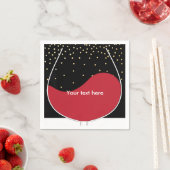 Rode Wijn Goud Chic Verjaardagsfeest Servetten (Insitu)