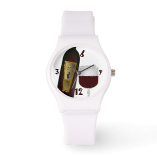 Rode wijn horloge
