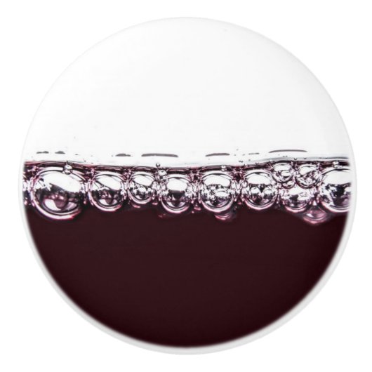 Rode wijn keramische knop (Voorkant)