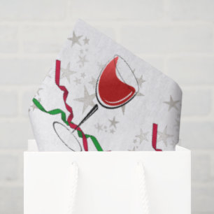 Rode Wijn Kerstmis Tissuepapier