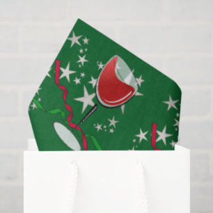 Rode Wijn Kerstmis Tissuepapier
