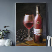 Rode wijn - Kunstprint Poster