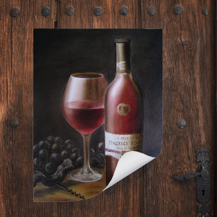 Rode wijn - Kunstprint Poster