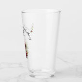 Rode Wijn Olijf Waterverf 50ste verjaardag Glas (Links)