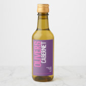 Rode wijn paars rode wijn makers tekst mini etiket (Voorkant)