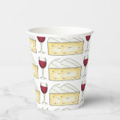 Rode Wijn Proeverij Brie Cheese Cocktail Party Eve Papieren Bekers (Rechts)