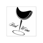 Rode wijn 	rubberstempel (Afrduk)