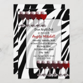 Rode wijn sociaal kaart (Voorkant / Achterkant)