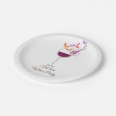 rode wijn, volwassen verjaardag, bruiloft, Bord va (Gekanteld)