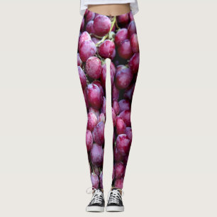 Rode wijndruiven: weelderige achtergrond. leggings