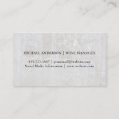 Rode wijnflessen | Winnerij Visitekaartje (Achterkant)