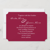 Rode wijnglazen save the date (Achterkant)