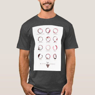 RODE WIJNSTAINEN T-SHIRT