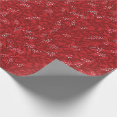 Rode wijnstokken en bessen - Kerstmis Cadeaupapier (Hoek)