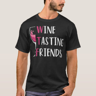 Rode wijnvrienden Drink glazen wijnbereiding T-shirt