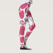 Rode wilde bloemen leggings (Rechts)