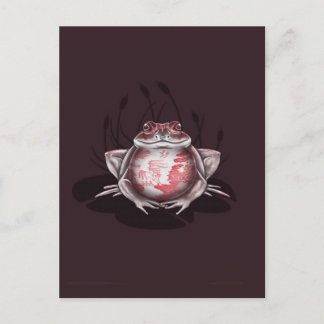 Rode wilde kikker briefkaart