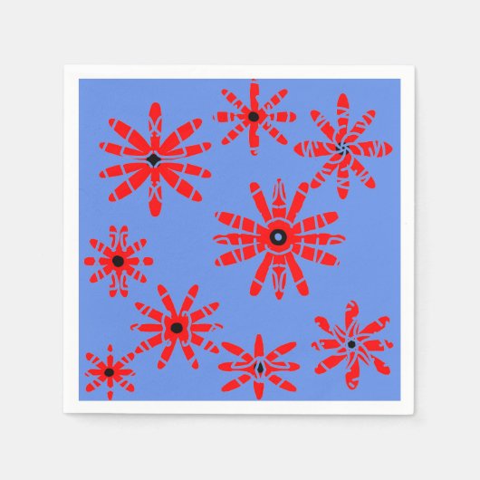 Rode windmolens servetten (Voorkant)
