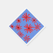 Rode windmolens servetten (Hoek)