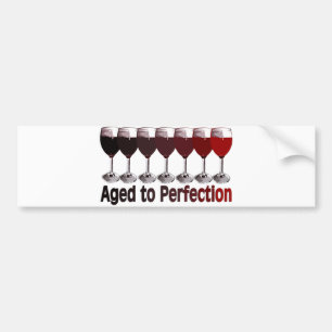 Rode wine Birthday Bumpersticker