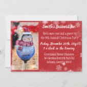 Rode Winter Fotobedrijf Kerstfeest Kaart (Voorkant)