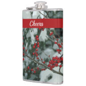 Rode winterbessen kerstvakantie Drink kolf Heupfles (Links)