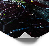 Rode winternacht poster (Hoek)