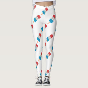 rode witte blauwe keel leggings