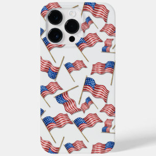 RODE WITTE BLAUWE PATRIOTISCHE AMERIKAANSE VLAGGEN Case-Mate iPhone 14 PRO MAX HOESJE