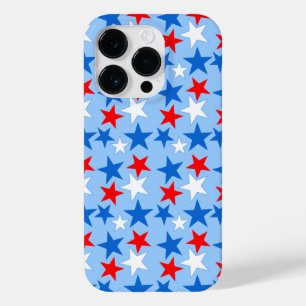 Rode Witte & Blauwe Sterren Case-Mate iPhone 14 Pro Hoesje