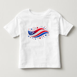 Rode Witte Blauwe Sterren & Golf Ontwerp – USA Tro Kinder Shirts