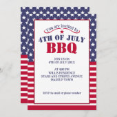 Rode Witte Blauwe Sterren Strepen VS vlag 4 Juli B Kaart (Voorkant / Achterkant)