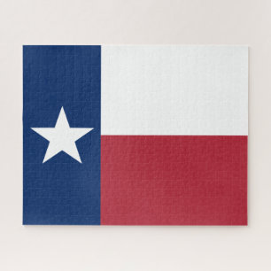 Rode Witte Blauwe Texas Vlag Legpuzzel