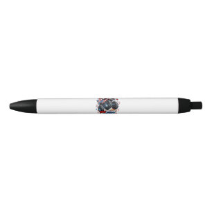 Rode Witte Boem Monstertruck Zwarte Inkt Pen