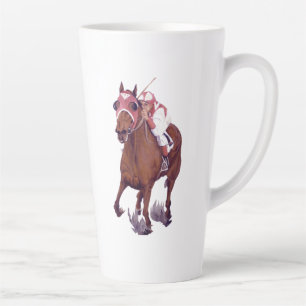 Rode Witte Bruine Kampioenschap Renpaard Gebed Latte Mok