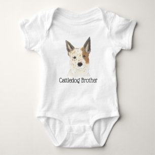 Rode Witte Cattledog Heeler Romper