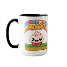 Rode/Witte Cupcake - Happy Jump