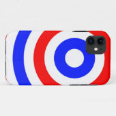 Rode, witte en blauwe cirkels Case-Mate iPhone case (Achterkant (horizontaal))