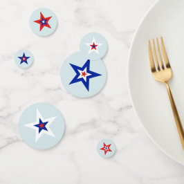 Rode, witte en blauwe driekleurige Amerikaanse ste Confetti