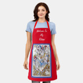 RODE, WITTE EN BLAUWE GLAS IN LOOD, AFGELEID SCHORT (Gedragen)
