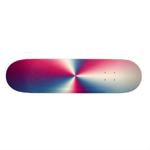 RODE, WITTE EN BLAUWE KROOM SKATEBOARD