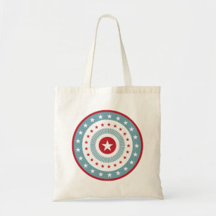 Rode Witte en Blauwe sterren op 4 juli Canvas tas