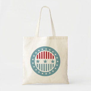 Rode Witte en Blauwe sterren op 4 juli Canvas tas