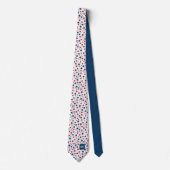 Rode witte en blauwe sterren stropdas (Voorkant)