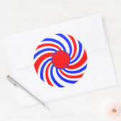 Rode, Witte en Blauwe Sticker (Envelop)