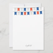 Rode Witte en Blauwe Uitnodiging (Achterkant)