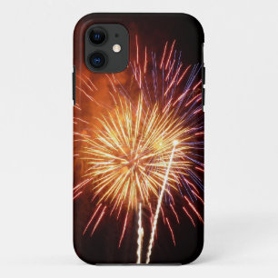 Rode, Witte en Blauwe Vuurwerk I Patriotisch iPhone 11 Hoesje