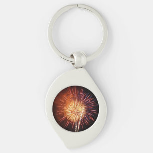 Rode, Witte en Blauwe Vuurwerk I Patriotisch Sleutelhanger